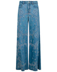 LIU JO GIACCA CAMICIA DENI RICAMO M/L DEN.BLUE IND