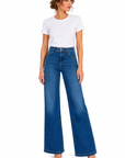LIU JO B.UP GOOD FLARE H.W. DENIM BLUE DUBBLE WASH