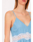 LIU JO ABITO NEW MANHATTAN LACE DENIMBLU L TENCEL L