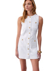 LIU JO ABITO BUTTON BIANCO OTTICO
