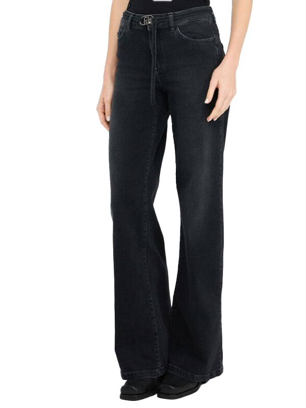LIUJO B.UP GOOD FLARE H.W. DEN.BLACK