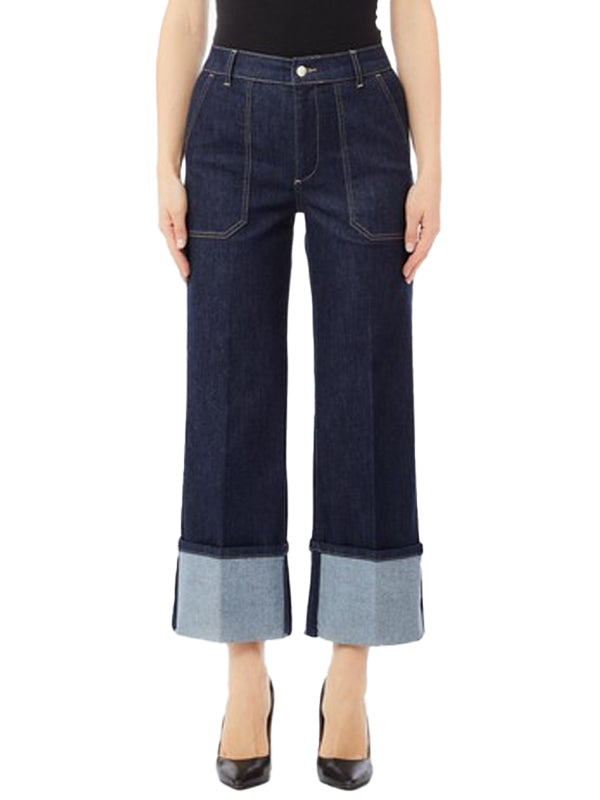 LIU JO PANT.STRAIGHT POCKETS H.W. JEANS