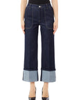 LIU JO PANT.STRAIGHT POCKETS H.W. JEANS