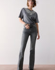 LIU JO PANTS DENIM GREY HOPE WASH