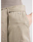 GUESS NEW NINA BELTED SHORT SAGE LEAF