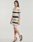 GUESS N EVIE STRIPED POLO DRESS SWTR