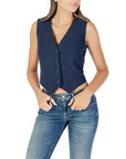 GUESS SL THEOLINE PERFECT VEST BLACKENED BLUE