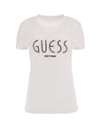 GUESS VN ELEVETED BASIC TOP PURE WHITE