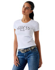 GUESS VN ELEVETED BASIC TOP PURE WHITE