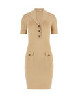 GUESS SS FELICITY SWTR DRESS FOAMY TAUPE