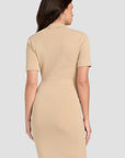 GUESS SS FELICITY SWTR DRESS FOAMY TAUPE