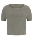 GUESS LS PRISCA JEWEL TOP VOLCANO GREY