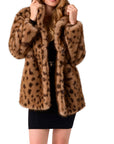 GUESS EUGENIE GEPARD FAUX COAT