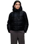 GUESS NEW DAISY CROP LOGO PUFFER