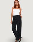 GUESS BASTIENNE WIDE LEG TROUSER JET BLACK A996