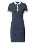 GUESS N SS POLO NK ALPHONSINE STRIPED JET BLACK A9