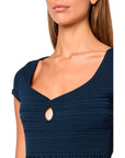 GUESS SS MICHELLE SWTR DRESS BLACKENED BLUE