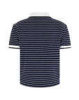 GUESS N SS POLO NK ALPHONSINE STRIPED JET BLACK A9 - ROPA