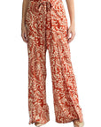 LIU JO PANTS PAISLEY TERRACOTTA