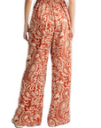 LIU JO PANTS PAISLEY TERRACOTTA