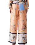 LIUJO PANT.TS NAV LUNGO BLU STR/BLOOM.BIG