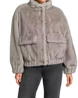 LIU JO SHORT COAT SILVER GREY