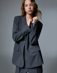 LIU JO JACKET DARK GREY MELANGE