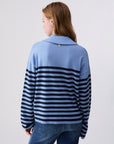 LIU JO SWEATER DUSK BLUE/NUIT NOIR