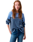 LIU JO SWEATER DUSK BLUE/NUIT NOIR