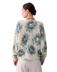 LIU JO SWEATER GRAY ROSE PRINT