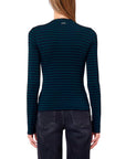 LIU JO T-SHIRT RIGA VERDE BLU