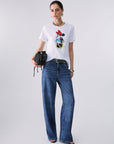 LIU JO T-SHIRT BCO MISS MOUSE COL