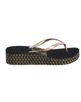 DON ALGODON FLIP FLOP NEGRA-ORO