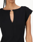 GUESS DOROTEA V NECKLINE DRESS