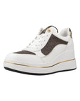 MICHAEL KORS EMMY WEBGE TRAINER LHEATHER BROWN