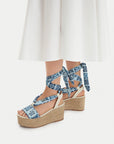 LIU JO BALI 03 - SANDAL PRINTED FABRIC LEO