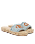 LIU JO PAROS 01 - SLIPPER MONOGRAM DENIM