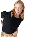 ANIMOSA CAMISETA CUT OUT GUEPARDA NEGRA