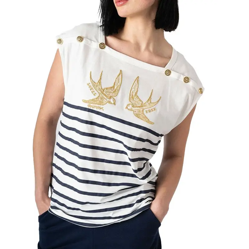 ANIMOSA CAMISETA GOLONDRINAS RAYAS