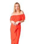 ANIMOSA CAMISETA PLUMETI VOLANTE MANDARINA