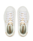 LIU JO BABOL 01 SNAKER TUMBLED LEATHER META WHITE