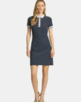GUESS N SS DRESS NK ALPHONSINE STRIPED JET BLACK A9