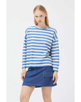 COMPAÑÍA FANTÁSICA CAMISETA MANGA LARGA RAYAS AZUL