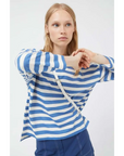 COMPAÑÍA FANTÁSICA CAMISETA MANGA LARGA RAYAS AZUL