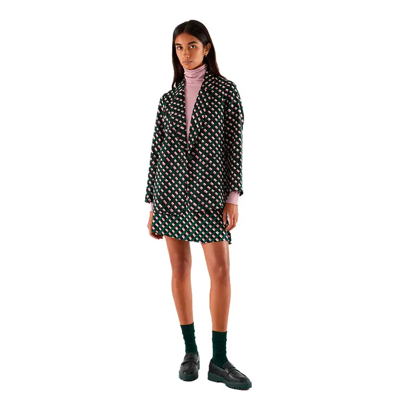 COMPAÑÍA FANTÁSTICA BLAZER ESTAMPADO GEOMÉTRICA