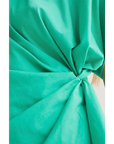 COMPANIA FANTASTICA CAMISETA 100 ALGODON VERDE CON NUDO LATERAL
