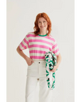 COMPAÑIA FANTASTICA CAMISETA CON ESTAMPADO DE RAYA