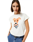 COMPAÑÍA FANTÁSTICA CAMISETA CON PRINT AZUL