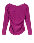 COMPAÑIA FANTASTICA CAMISETA CUELLO BARCO MAGENTA - textil