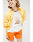 COMPAÑÍA FANTASTICA CAMISETA PRINT CERDO BLANCA